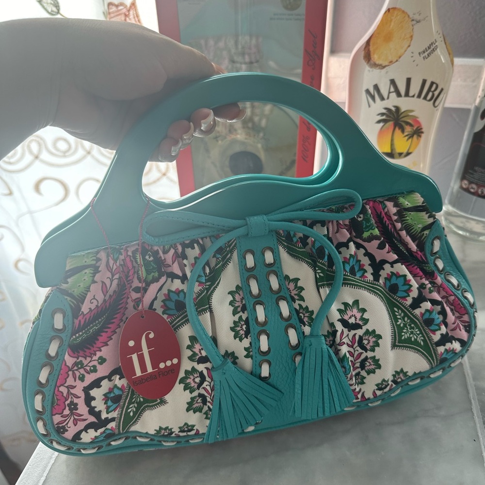 Isabella fiore Women's Floral Handbag - Teal and Pink
New 🩷‼️‼️‼️